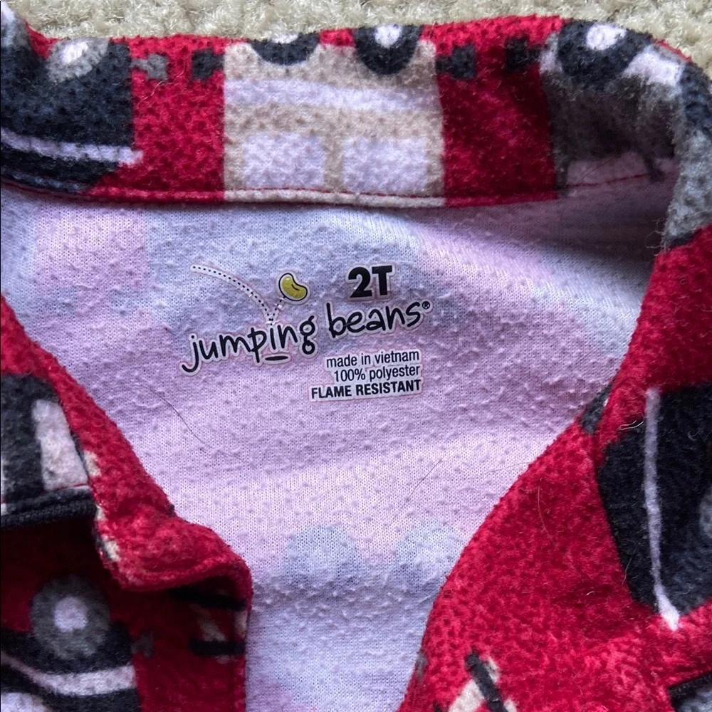 🪷Red Train Pajamas 2T - Picture 2 of 4